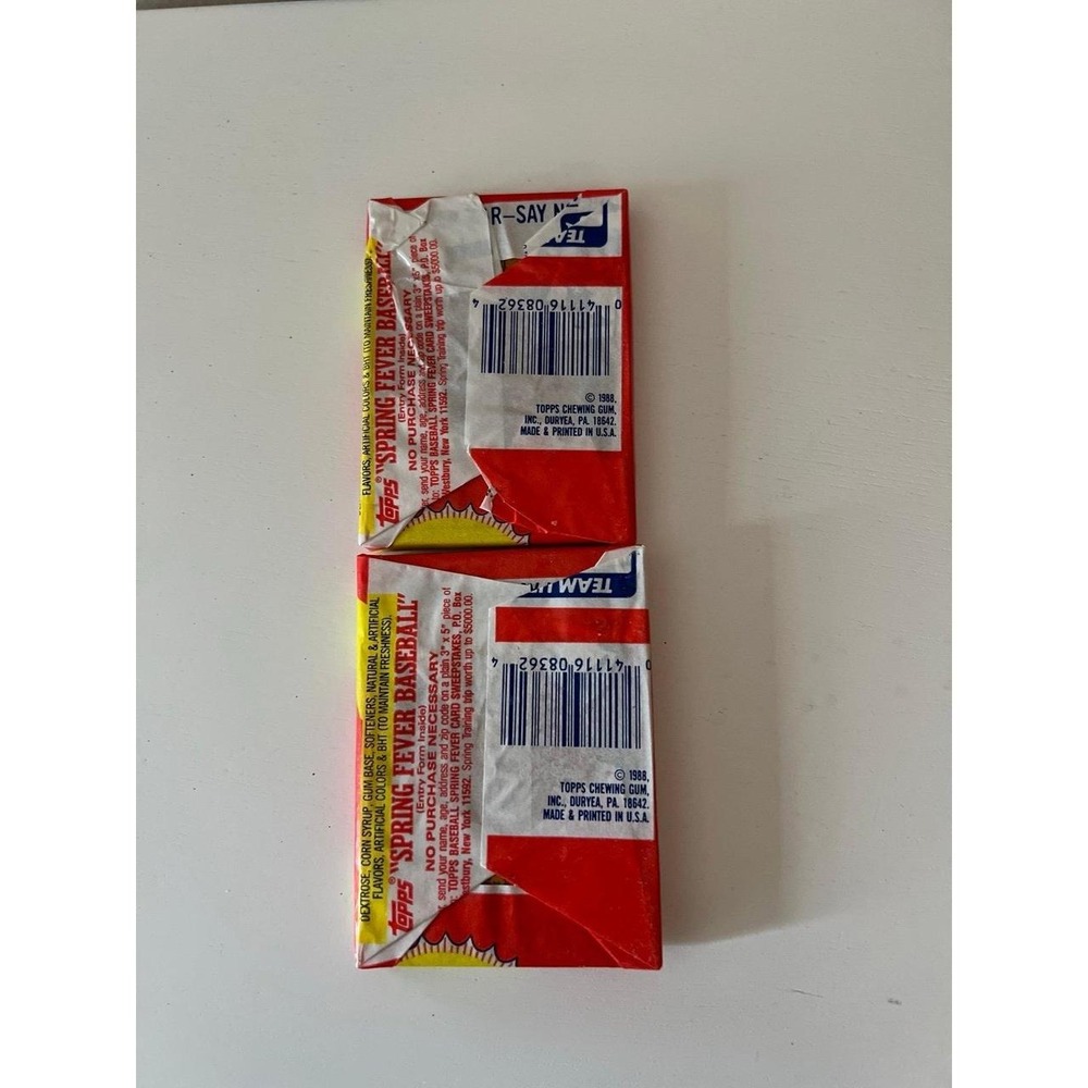 Topps 1988 Major League Baseball Wax Packs -Set of 2 Unopened - Picture 2 of 4